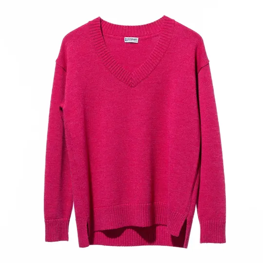 Farbvorlage: Pullover in Himbeere